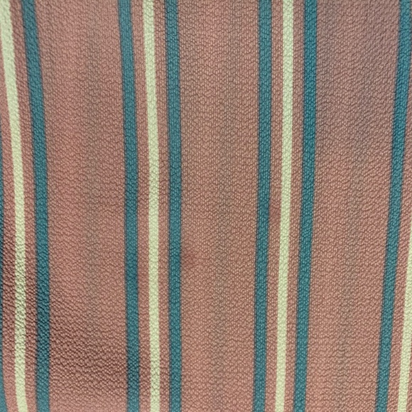 NWT Pink, White & Blue Striped Cutout Choker Top - Picture 8 of 8